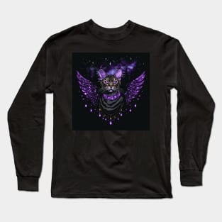 Bengal Cat With Wings Long Sleeve T-Shirt